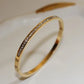 18K Gold Plated CZ Sparkling Line Bangle Bracelet | Anti-Tarnish Stainless Steel Jewellery for Women - The Soul Jewellery