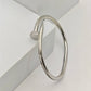 AURÉLIA AMORE LUXE 6™ Silver Nail Radiance CZ Demi-Fine Anti-Tarnish Bracelet for women - The Soul Jewellery