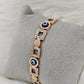 Evil Eye CZ Rose Gold CZ Anti Tarnish Openable Bangle RGB136 - The Soul Jewellery