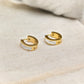 Aurelia GoldRadiance Luxe Demi - Fine CZ Anti - Tarnish Hoop Earrings for Men & Women - The Soul Jewellery