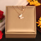Elegant Rose Gold Plated Butterfly Pendant Necklace for Women – Anti - Tarnish Daily Wear Chain ATCP182 - The Soul Jewellery