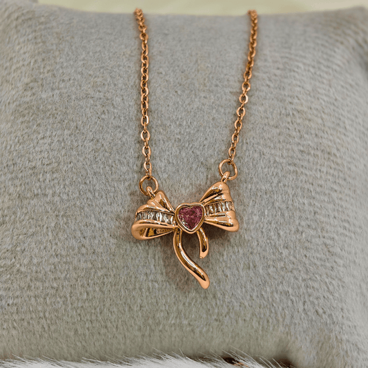 Red Soul Anti Tarnish Pendant Necklace Rose Gold RGCP152 - The Soul Jewellery