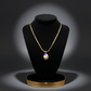 Aura 108 Pearl Bloom Anti - Tarnish Enamel Pendant – Gold Chain Necklace for Feminine Charm - The Soul Jewellery