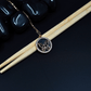 Eternal Flutter: Demi Fine Anti-Tarnish Butterfly Pendant Necklace with Galaxy-Inspired Black Stone - The Soul Jewellery