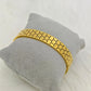 Luxury Gold-Plated Geometric Cutout Bracelet – Anti-Tarnish Stainless Steel Modern Engraved Bangle - The Soul Jewellery